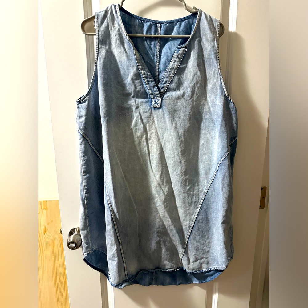 Cupshe denim sleeveless dress